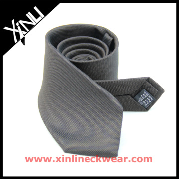 Lazo de seda de la fábrica entera de la venta en corbata gris sólida de la fábrica del Dropship del diseño